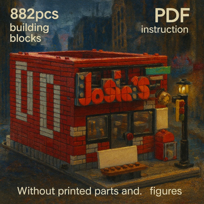 

Educational Toys Gift Modular City Bar Building Blocks Set DIY Assembly Bricks Architecture Model Collection