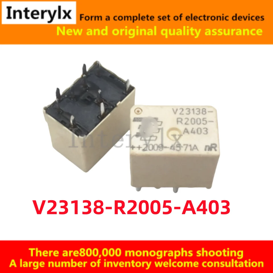 1-5Pcs V23138-R2005-A403 V23138-R2005 10-pin two sets of conversion automotive central control DC electromagnetic relay