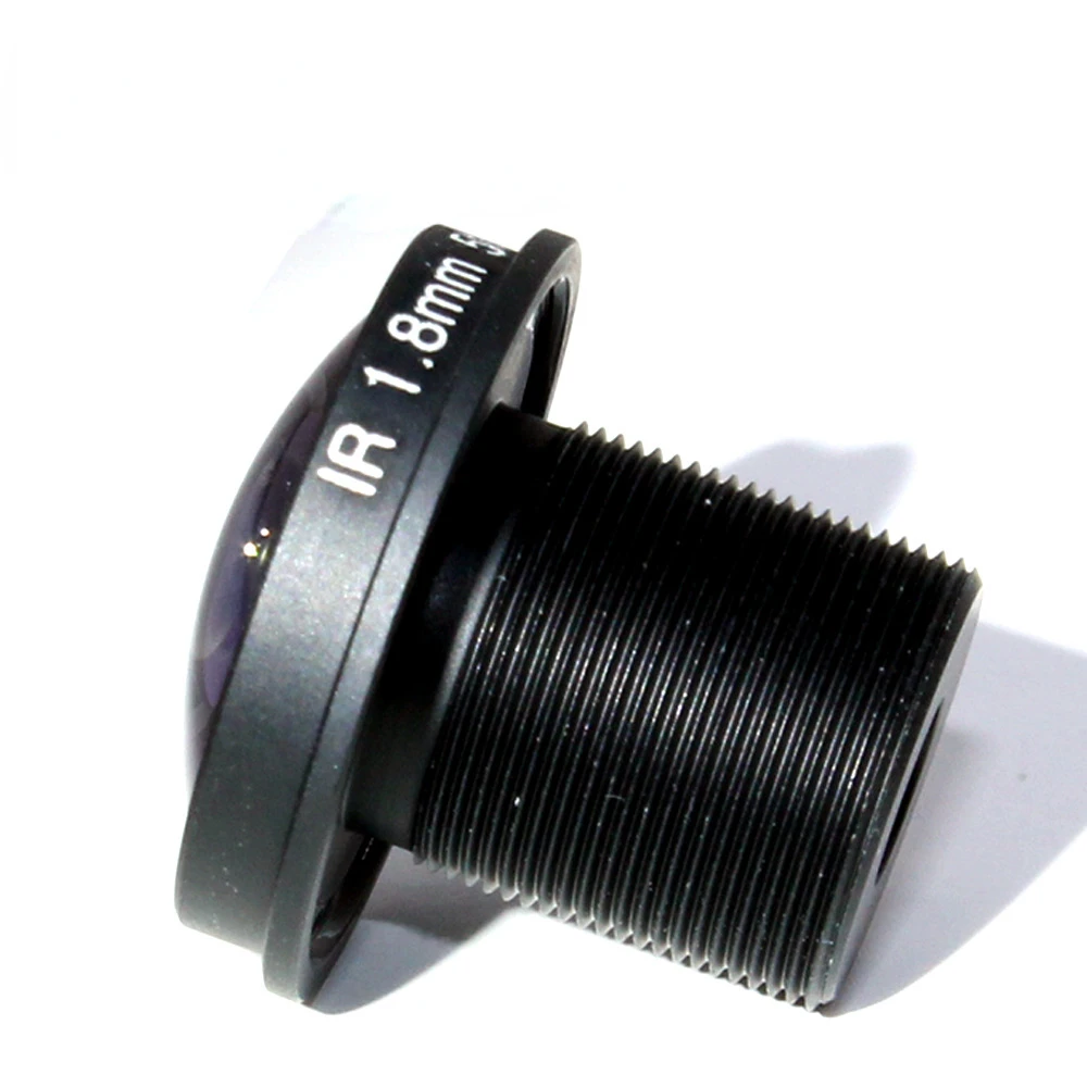 Fish Eye Panoramic Lens with Edge CCTV Lens 5MP 1.8mm M12 180 Degree Wide Viewing Angle F2.0 1/2.5" for HD IP Camera