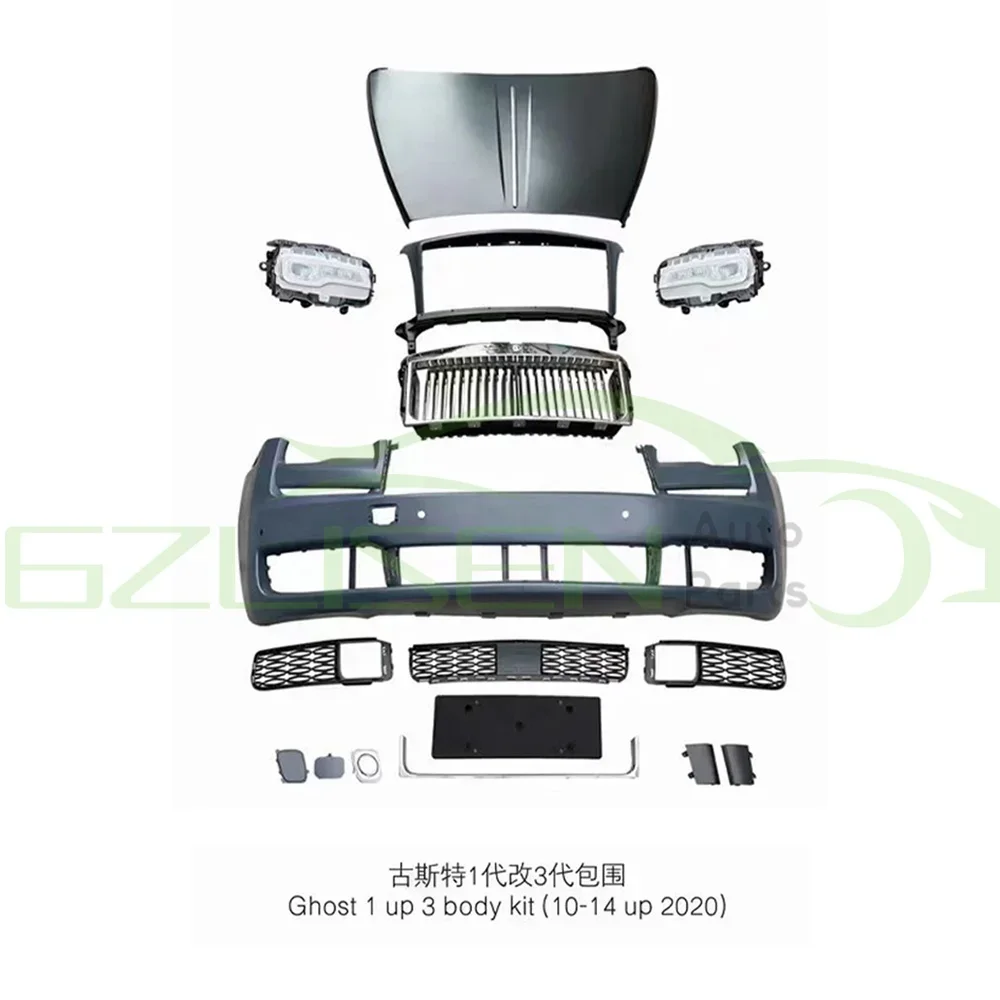 For Rolls-Royce Ghost 1st 10-14 upgrade to Rolls-Royce Ghost 3rd 2020 Front body kit