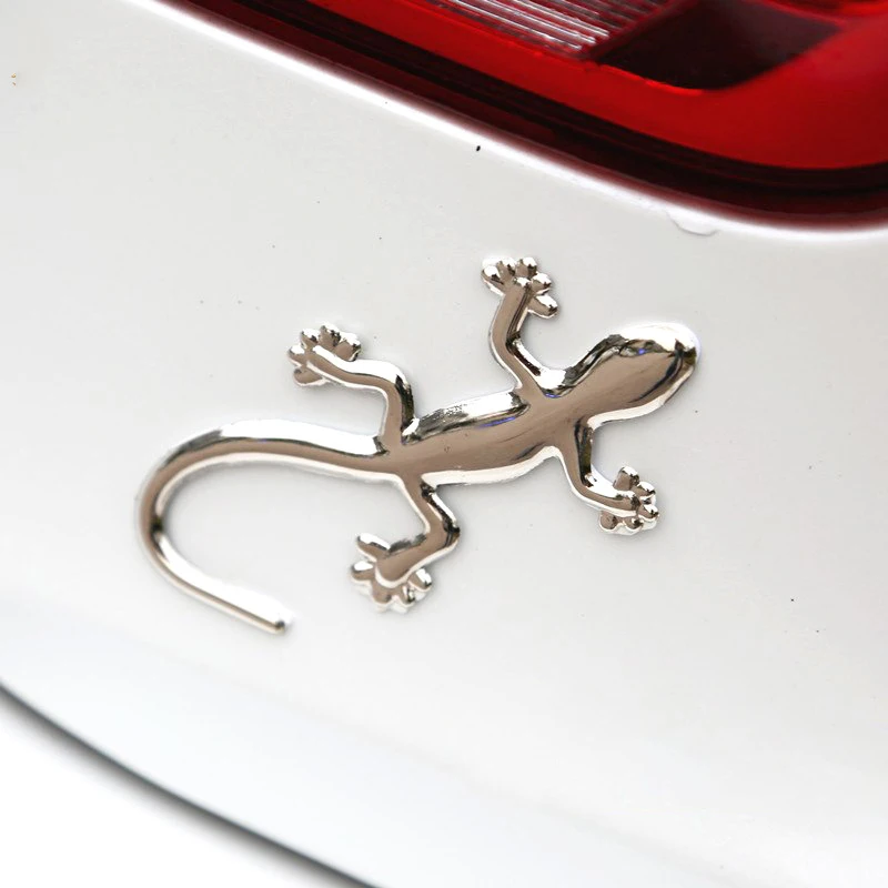1/2PCS Gecko Lizard Car Sticker Motorcycle 3D Sticker Decal Waterproof Reflective Stickers Car Styling Car accessories stickers
