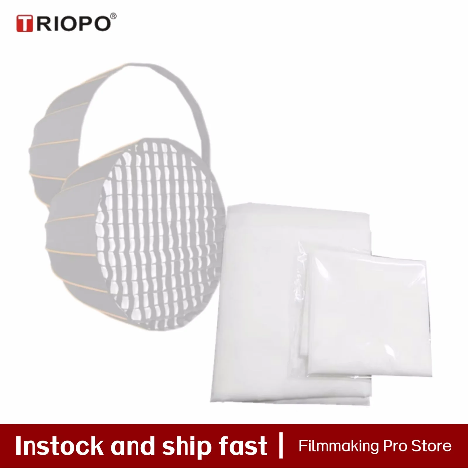 

Софтбокс TRIOPO 16 Ribs, мягкая легкая ткань, с двойными слоями белой ткани внутри и снаружи, подходит для бесшовной диффузии