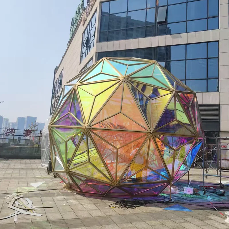 Urban outdoor building decoration RGB color acrylic device