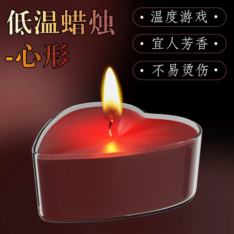 2 candles Low Temperature Candle, Rose scented Candle, Anti-burning, Drop Wax Fun, 42 °  candles.15g/PC Adult Toys Love Box Cand