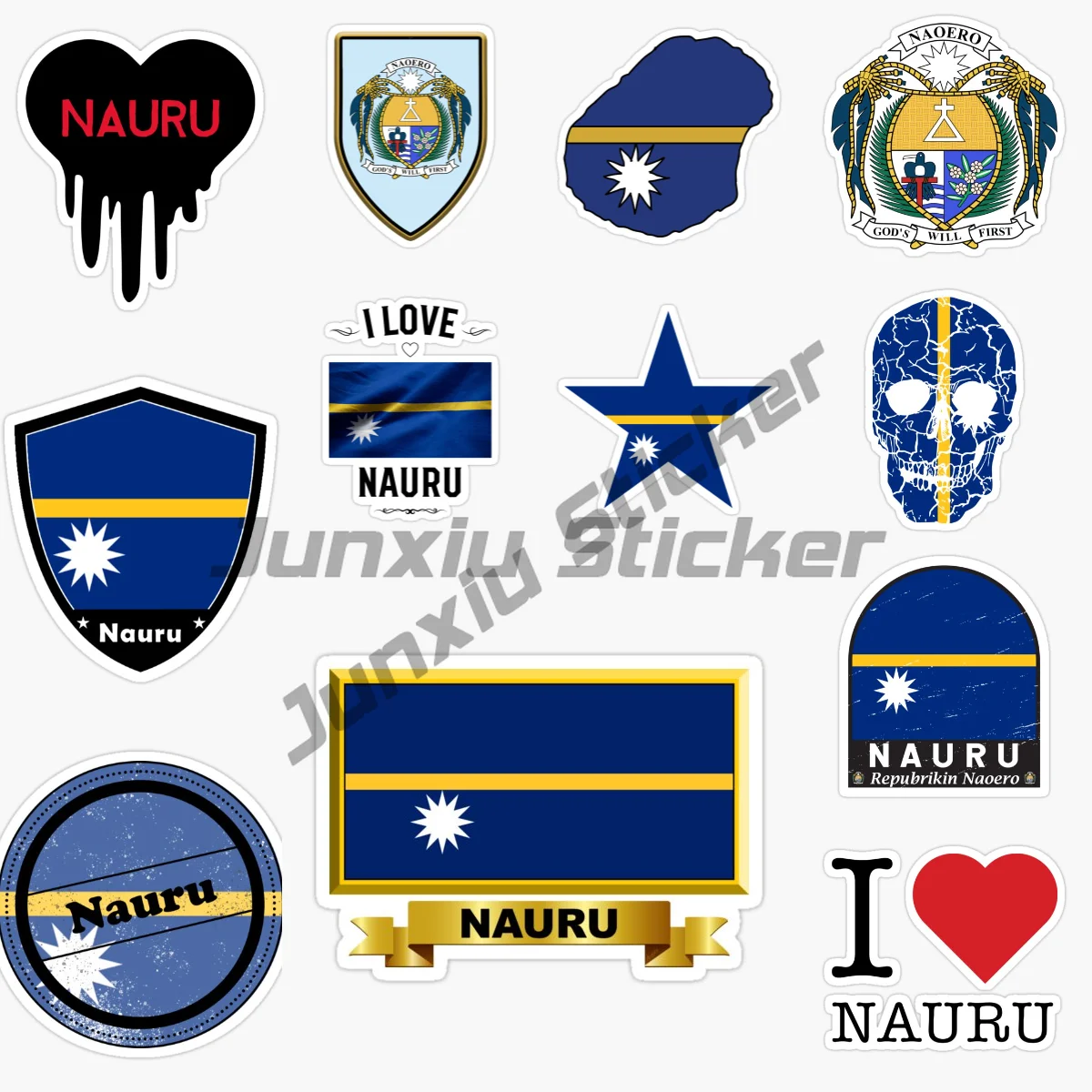 

NAURU флаг карты креативная наклейка из ПВХ для украшения автомобиля, велосипеда, мотоцикла, окна, холодильника, настенная наклейка, аксессуары