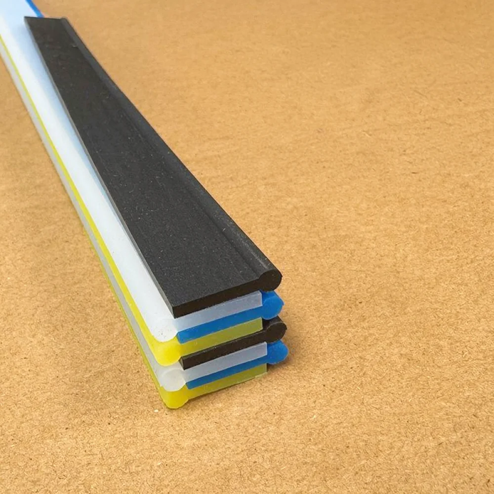 Replacement Squeegee Blade Silicone Rubber Strip For Household Window Cleaner Thickened Durable Glass Wiper Cleaning Tool