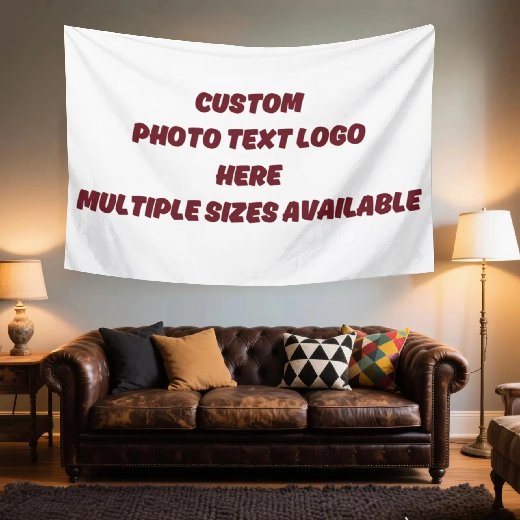 Custom Tapestry Personalized Photo Tapestry Wall Hanging for Bedroom, Living Room & Dorm Decor, Modern Home Wall Art