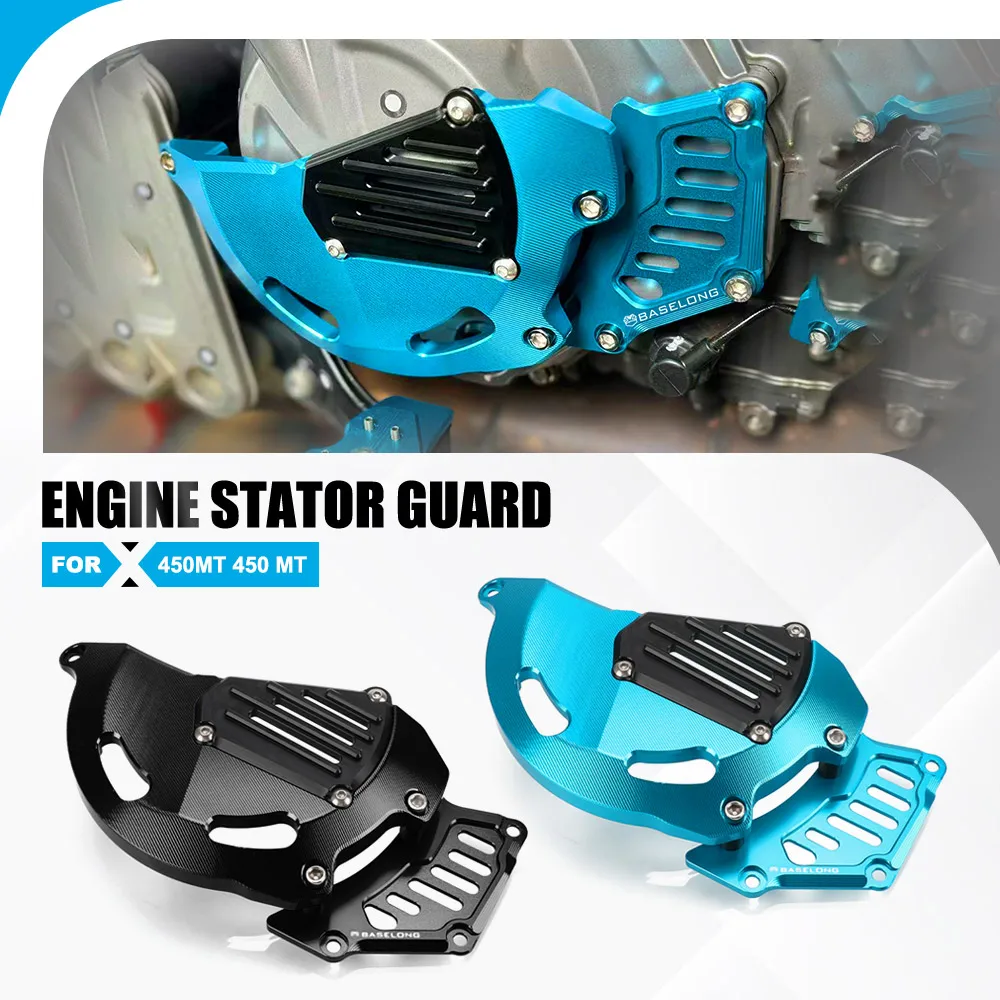 

IBEX450 MT450 Engine Case Guard Protection Stator Cover For CFMOTO CF MOTO 450MT 450 MT Accessories Cylinder Head Protector