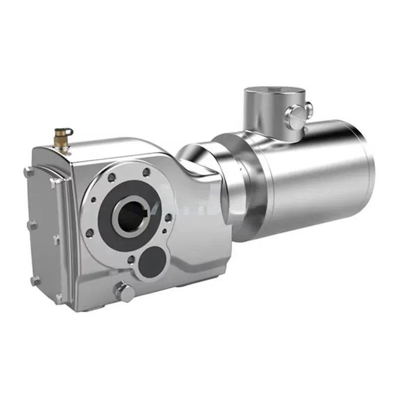 

Smooth Surface Rinsing Geared Motor Waterproof and Rust-proof IP67 IP66 Spiral Bevel Right Angle Stainless Steel Geared Motor