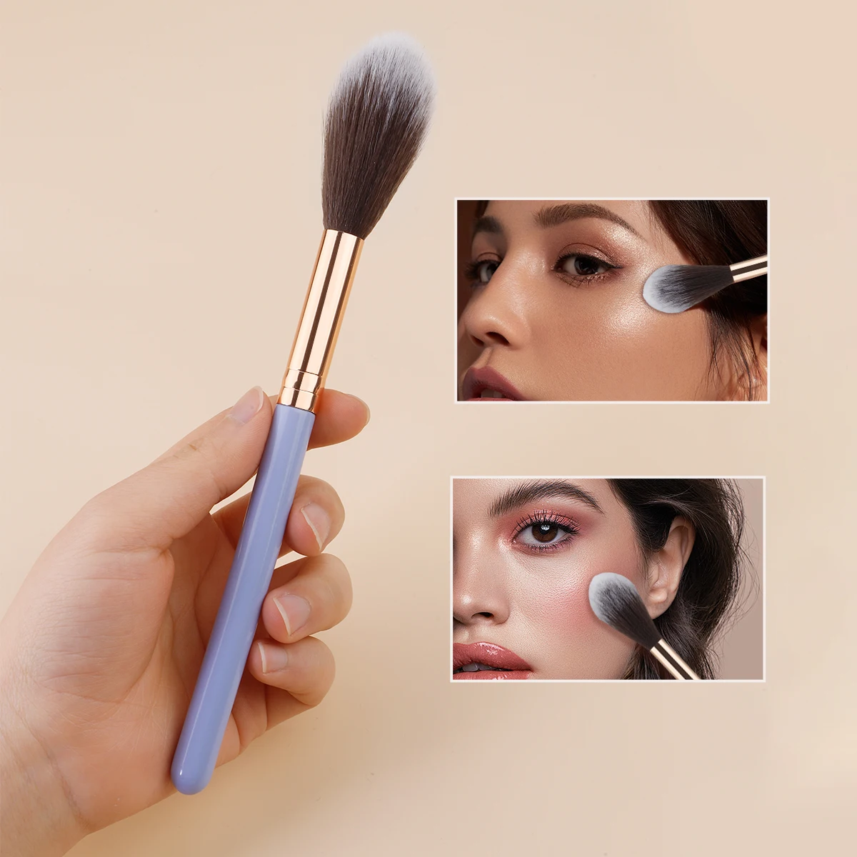 1/2/5/10/20/30/40/50pcs Professional Blush Highlight Loose Powder Brush Portable Multifunction Soft Fiber Makeup Brush Tools