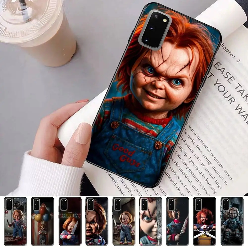 Funda de teléfono Horror Chucky Doll para Samsung S 24 Fe 25 Ultra Plus 20 Lite 21 30 22 23 24 22 Ultra 5G Fundas