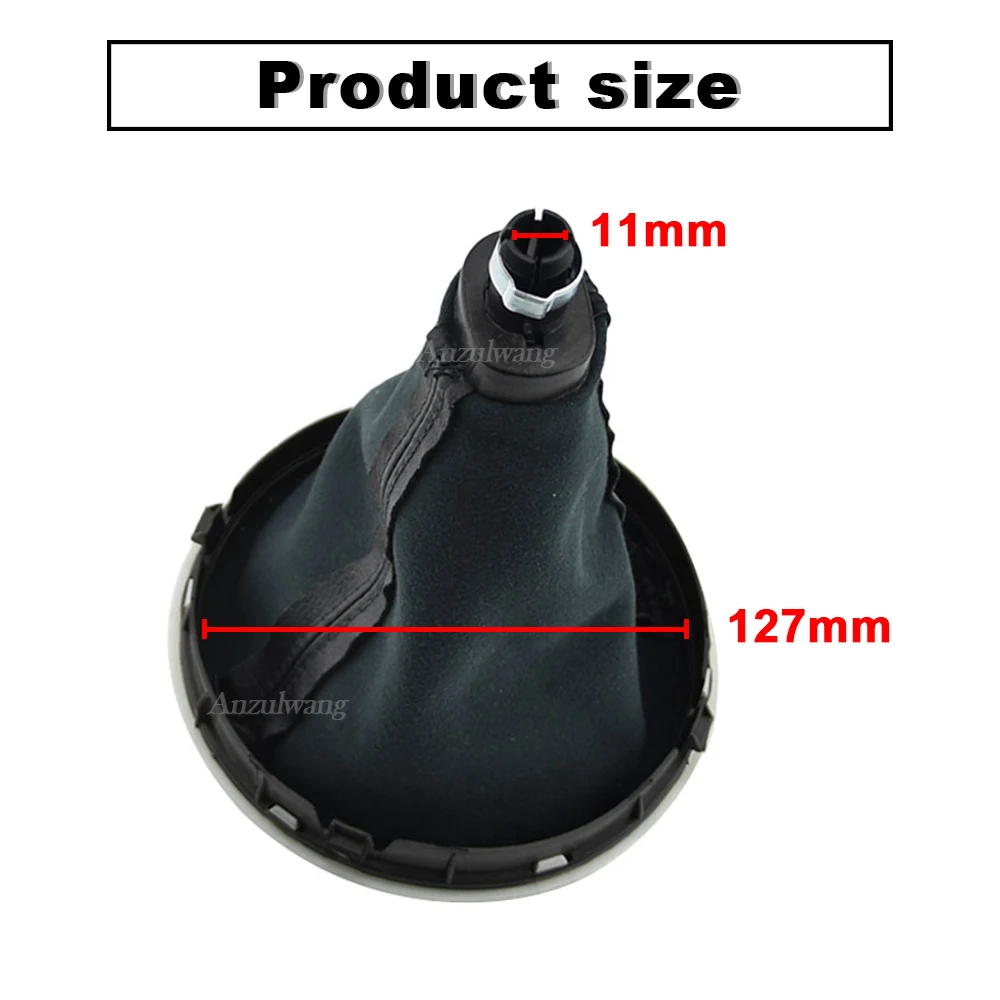 5 Speed Gear Shift Knob Lever Shifter Gaiter Boot Cover Case For Skoda Fabia 2 Roomster 2007 2008 2009 2010 Car Styling