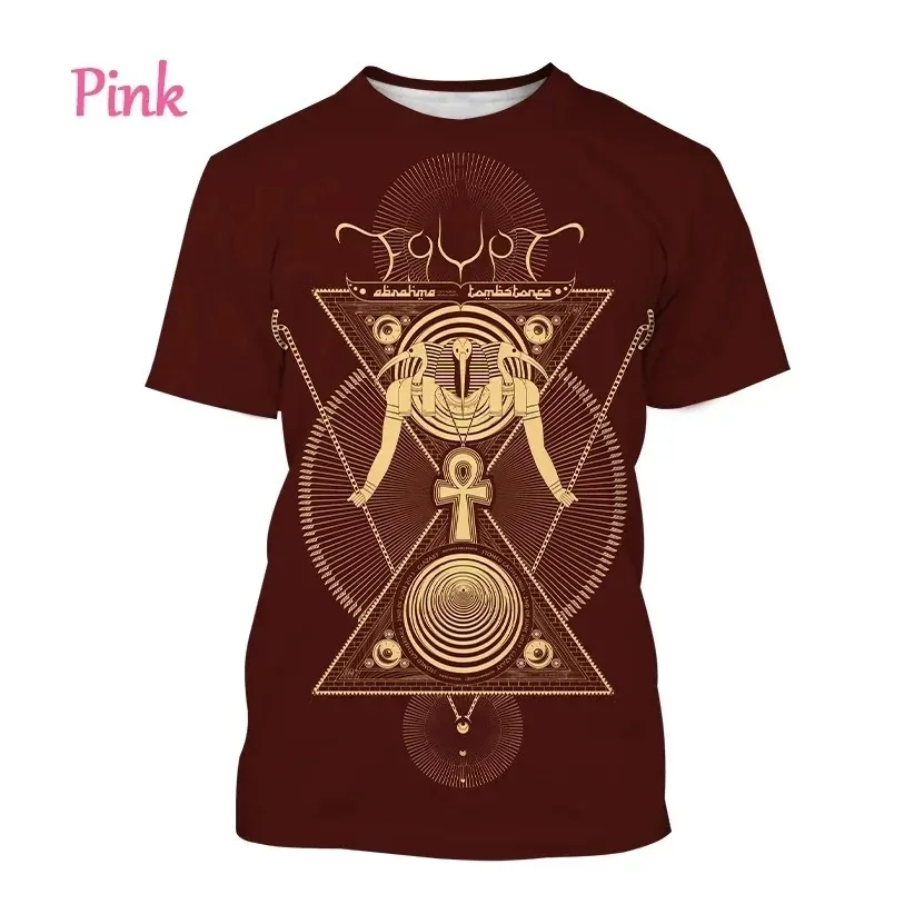 Pharaoh Anubis 3D T-Shirt Ancient Egyptian God Eye Of Egypt Printed Short Sleeve Gender-Neutral Harajuku Streetwear Top T Shirt