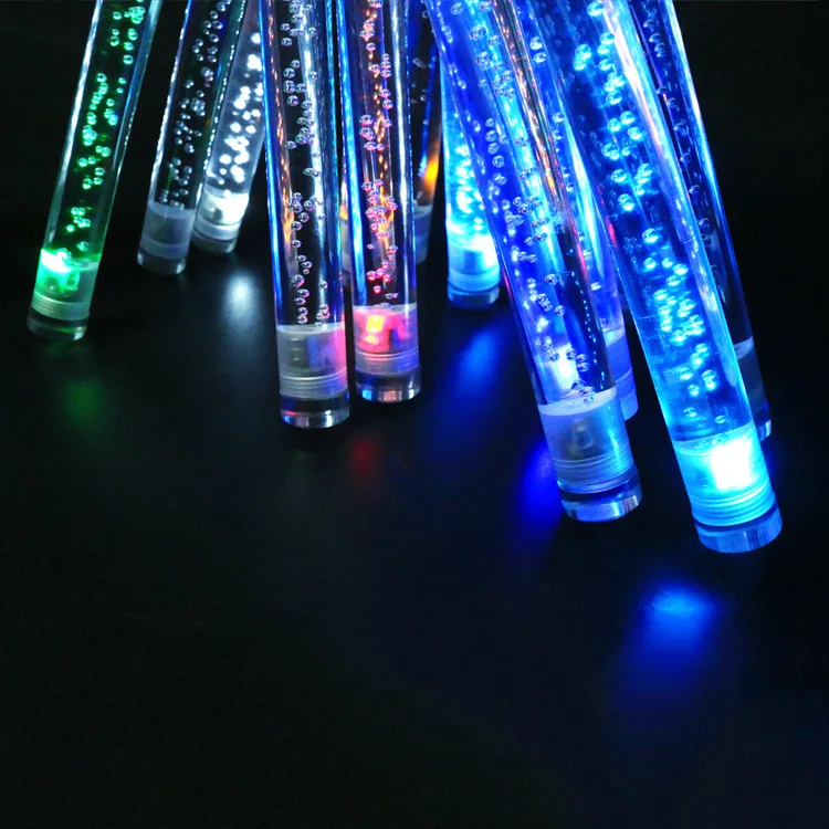 2pcs Acrylic 5A LED Drum Sticks 40cm Glow in The Dark Stage Performance Luminous Jazz Luminous Drumsticks one pair