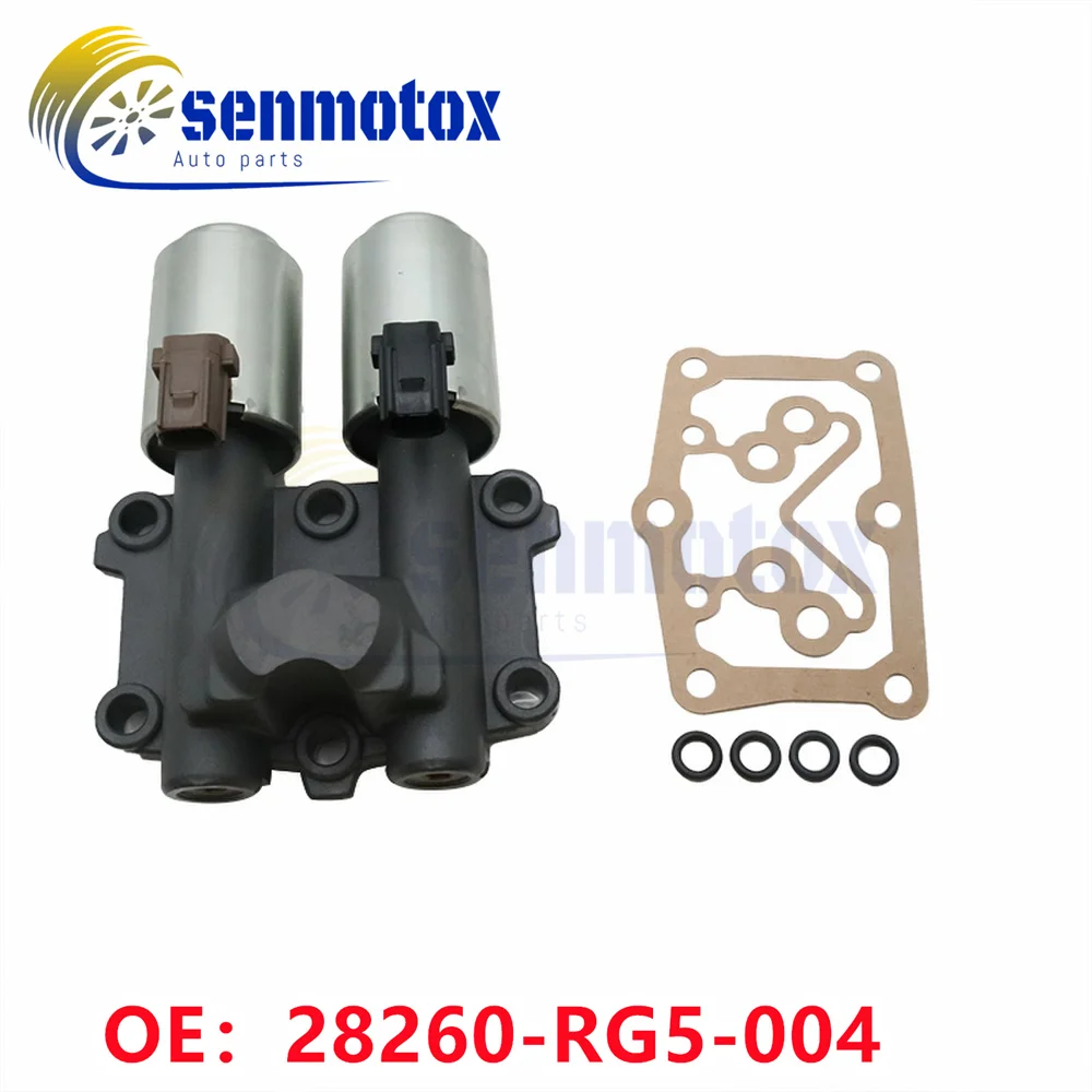 28260-RG5-004 Transmission Dual Linear Shift Solenoid For Honda Civic 2012-2015 1.8L Fit 2009-2013 AT Control Valve w/ Gasket