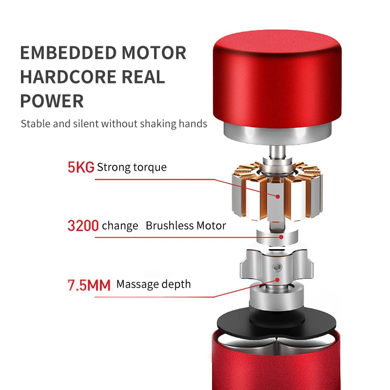 2023 New Arrival Heat Cool Mini Massage Gun Hot And Cold Compress Heating Professional Muscle Deep Tissue Vibrating Massage Gun