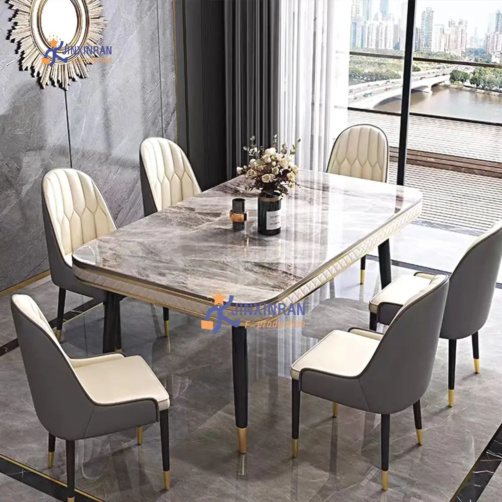 Manufacturers Selling Dinning Room Furniture Dining Tables Set Marble Top Modern Dinning Table