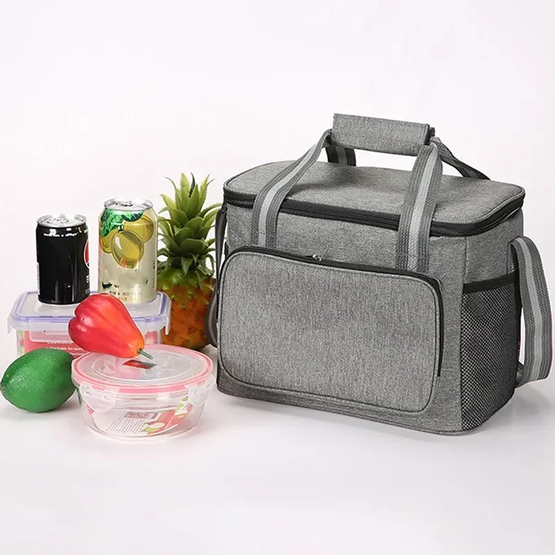 Useful Popular 15L Thermal Bag Lunch Box for Work Picnic Car Bolsa Refrigerator Portable Cooler Food Backpack