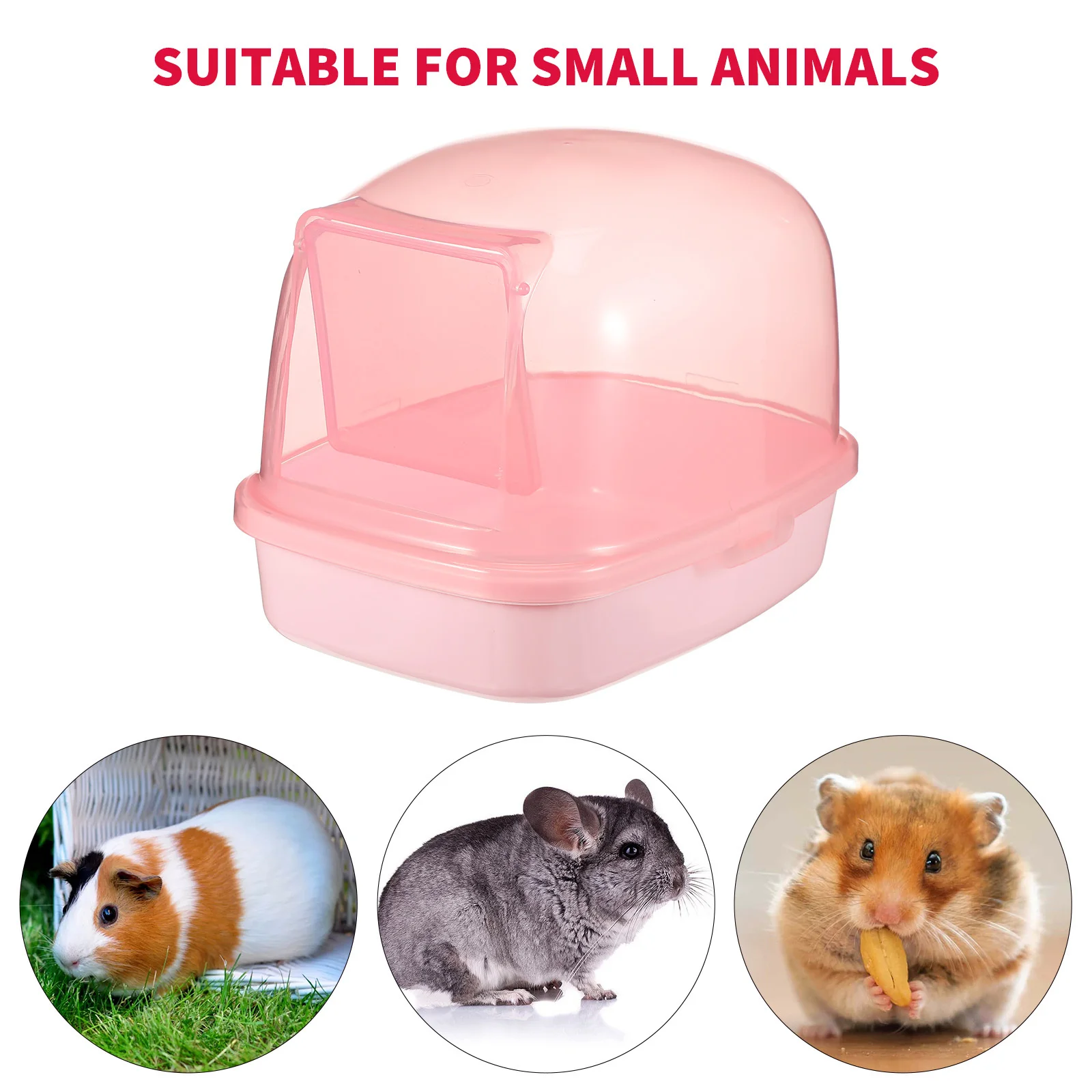 

Hamster Sand Bath Plastic Durable Transparent Small Pet Bathtub Chinchilla Guinea Pig Indoor Bath Basin Exercise Toilet