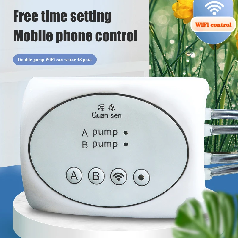 WiFi Smart Garden Irrigation Controller Plant Automatic Drip Irrigation System Kit Mobile Phone Control Watering Timer Device