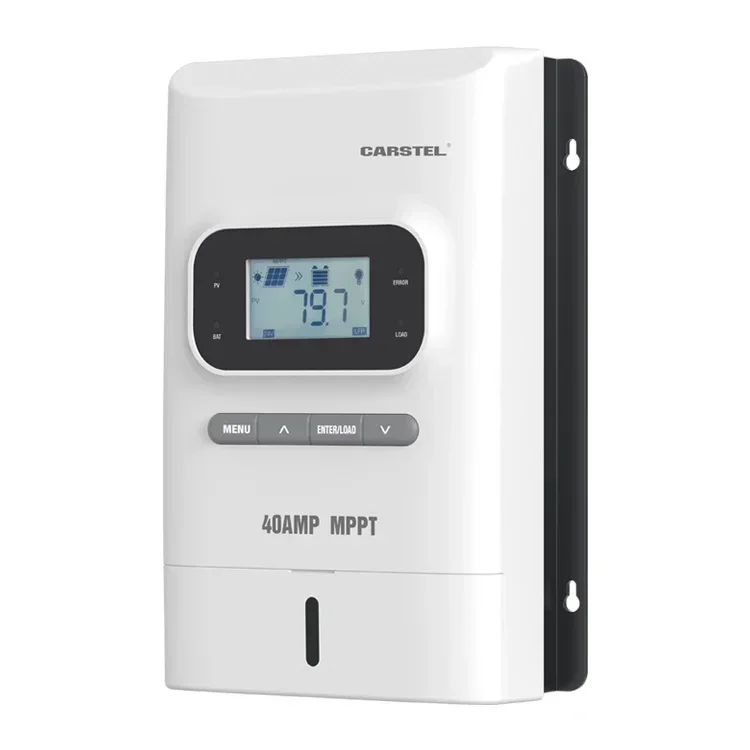 جهاز التحكم بالشحن بالطاقة الشمسية 40 أمبير MPPT عالي الكفاءة بنسبة 99% خصم عاكس الشبكة للنظام الشمسي