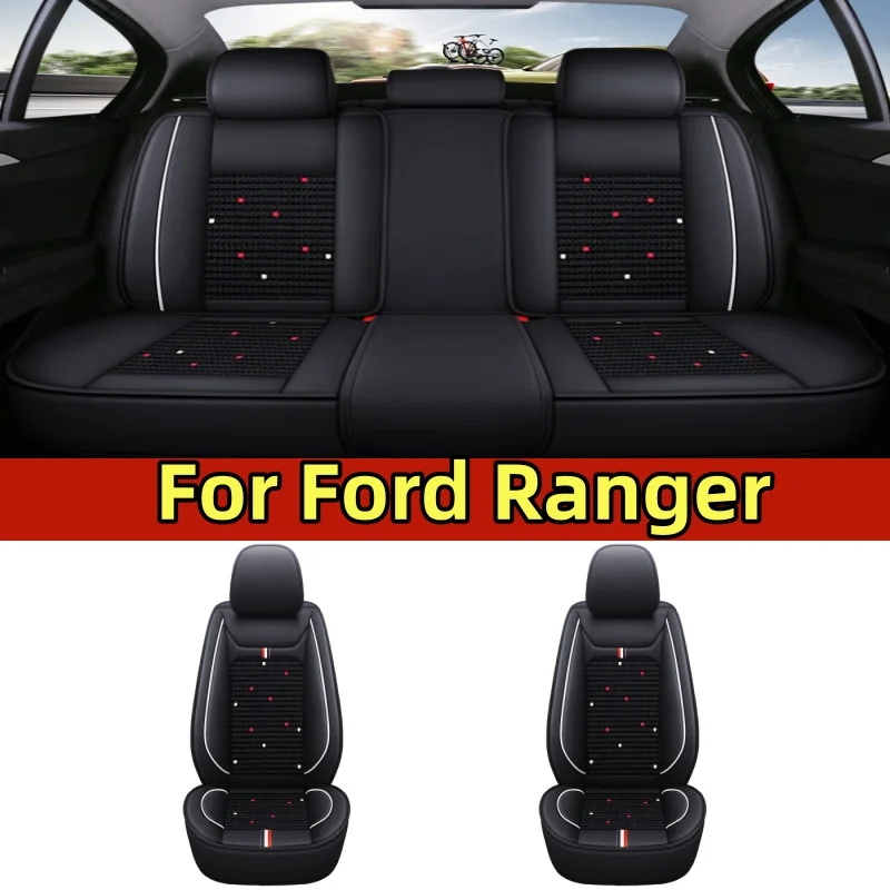 

For Ford Ranger Car seat cover waterproof artificial leather soft and comfortable full set of 5-seat fully wrapped seat covers