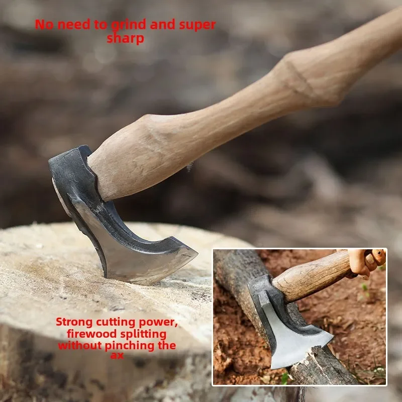 High carbon steel Niman axe camping hand battle axe chopping wood artifact chopping bones hand forging woodworking axe