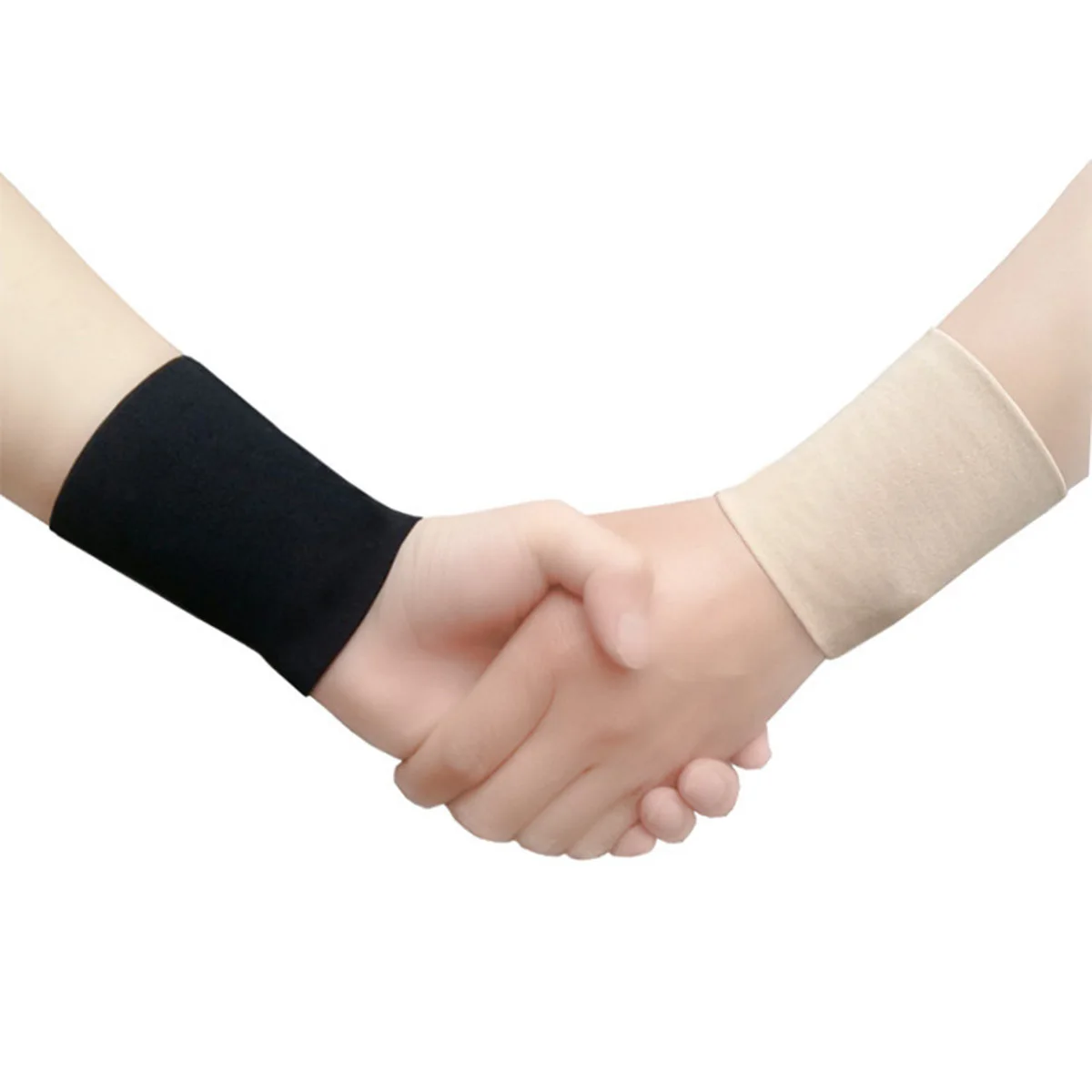 

2Pcs Medical Wrist Bands Breathable Elastic Support Brace Wrist Guards Pain Relief Sports Wrap Injury Protector Beige Xxl