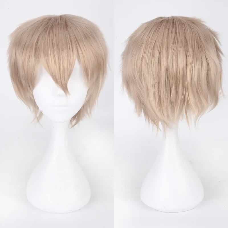 Halloween Party Men Women Heat Resistance Short Straight Synthetic Wigs