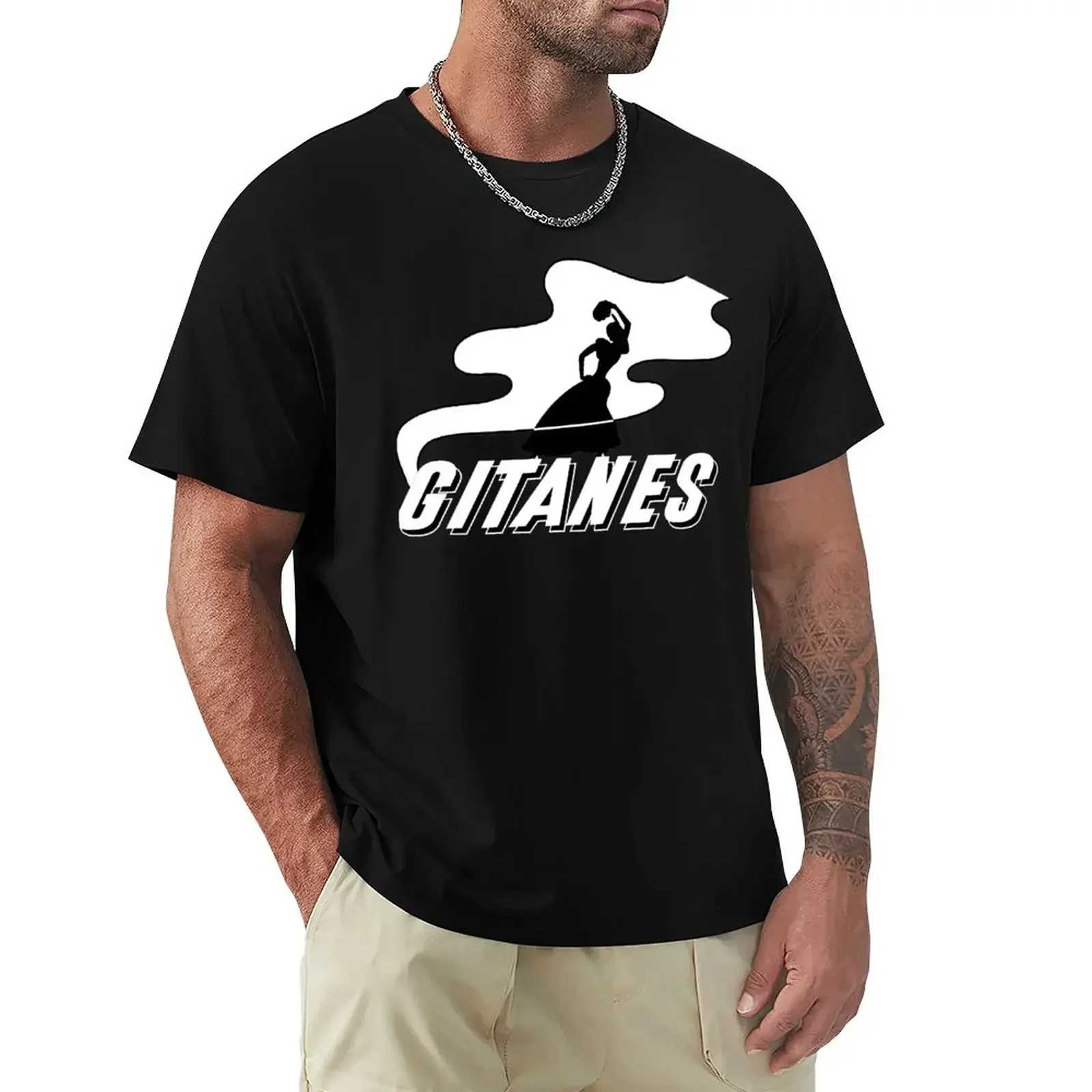 Gitanes Logo summer clothes anime for a boy Blouse New Arrival Informal streetweat fashion Round neck heavyweight style cotton