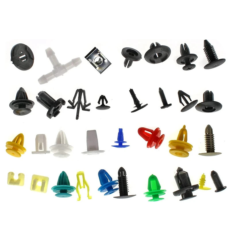 1000Pcs Car Clips Fastener Screws Bumper Interior Decoration Auto Plastic Random Mixing Plastic Universal