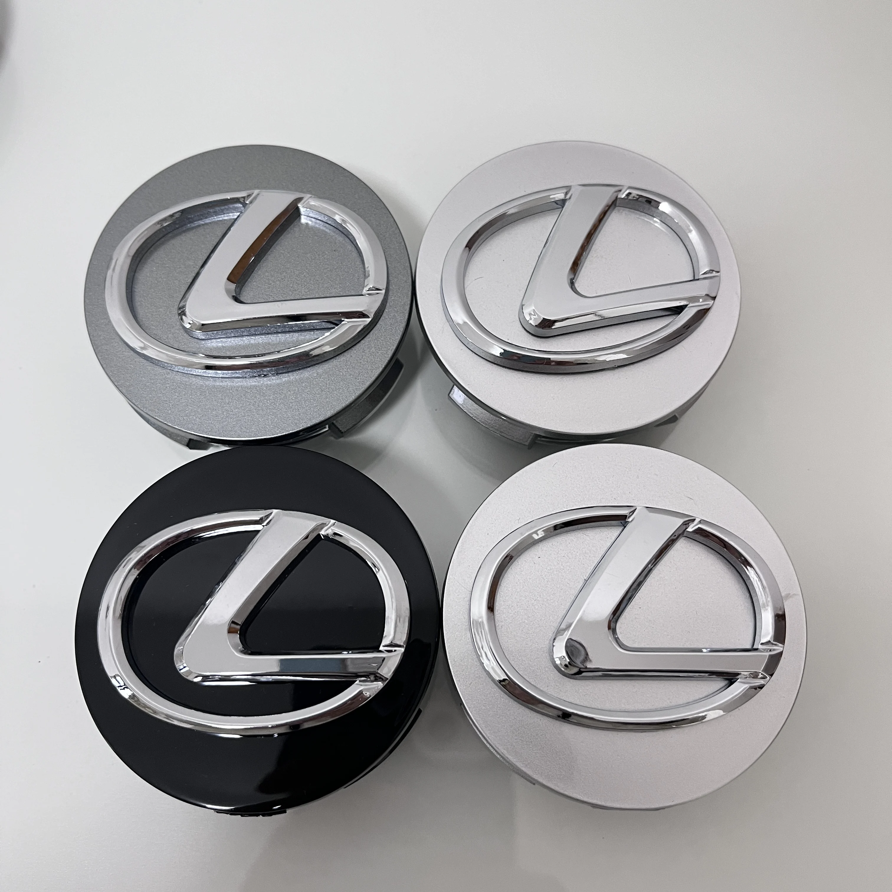 4pcs 62mm Wheel Hub Center Caps For Lexus Badge Cover Hubcaps for NX200T ES200 ES350 IS300 RX240 GS450h LS500h Car Accessories