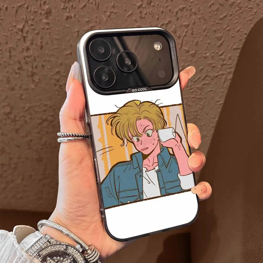 Banana Fish Ash Lynx Eiji Okumura Phone Case For iPhone 15,17,11,14,13,16,12,E,Max,Plus,Air,Pro,Mini Black Matte Cover