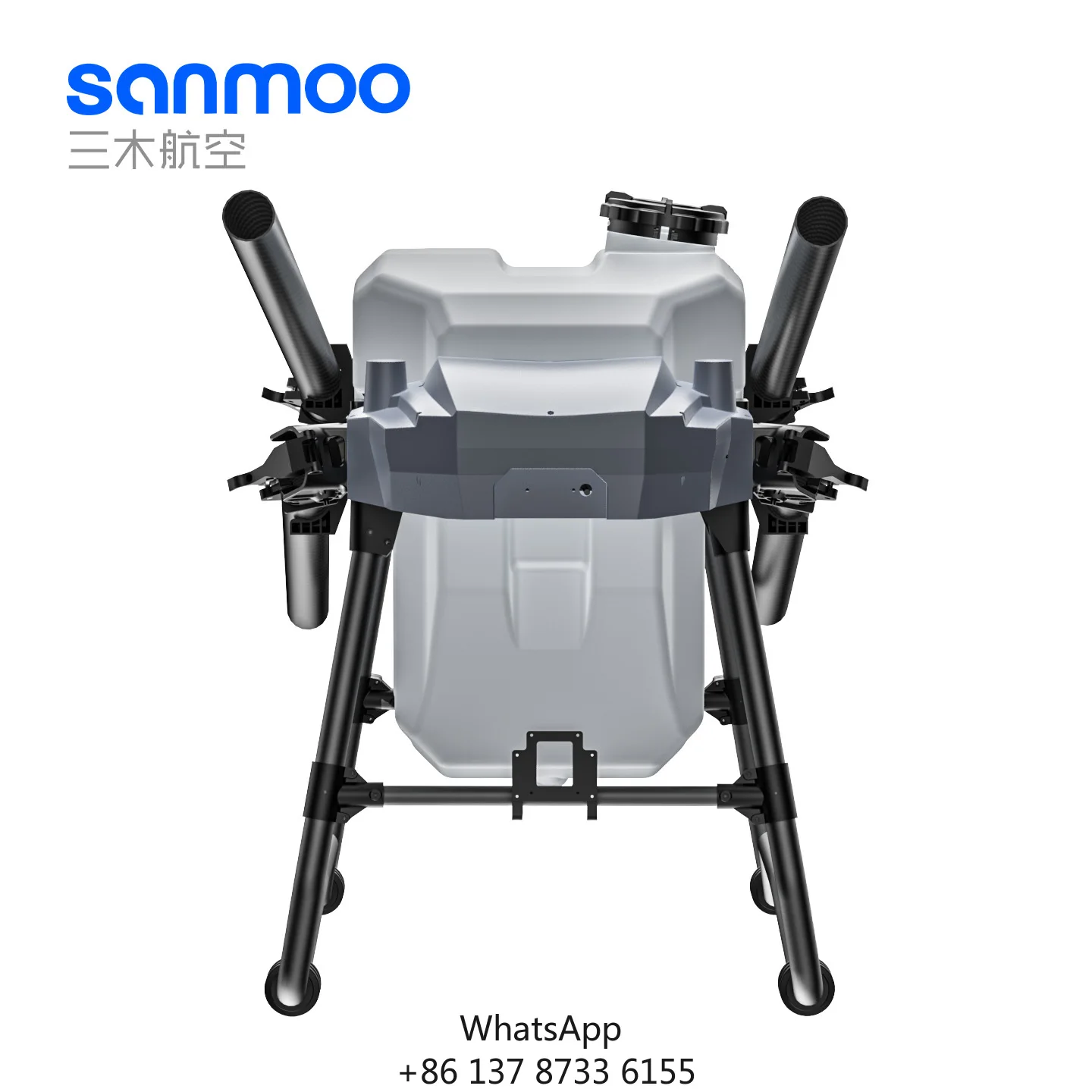 Sanmoo S50PRO Smart Agricultural Spraying System 50L Water Tank 80L Spreading Box 5km Range Assisted Point Mapping Autonomous