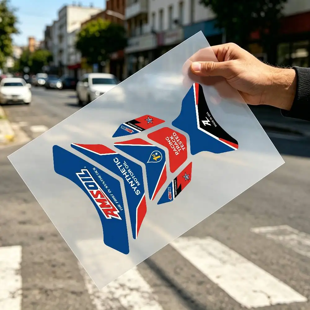 

For Amsoil Flat Fishbone Decal Waterproof Motorcycle Gas Tank Sticker Vinyl Graphics Motorbike Decor Accessories