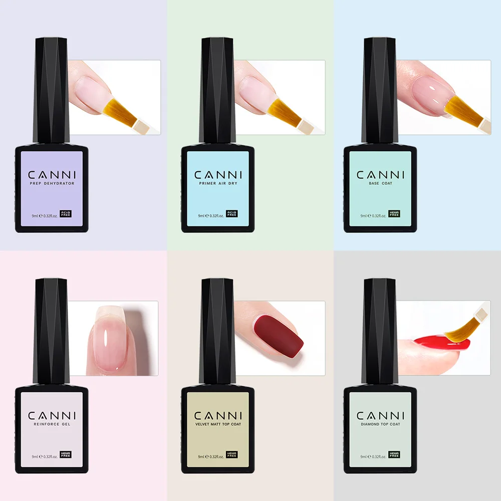 CANNI 9 ml HEMA TPO FREE Transparente Farbe Nagelgel Neuankömmling CC3 Soak Off UV LED Lack Lack Milchig Weiß Nude – Detail 12