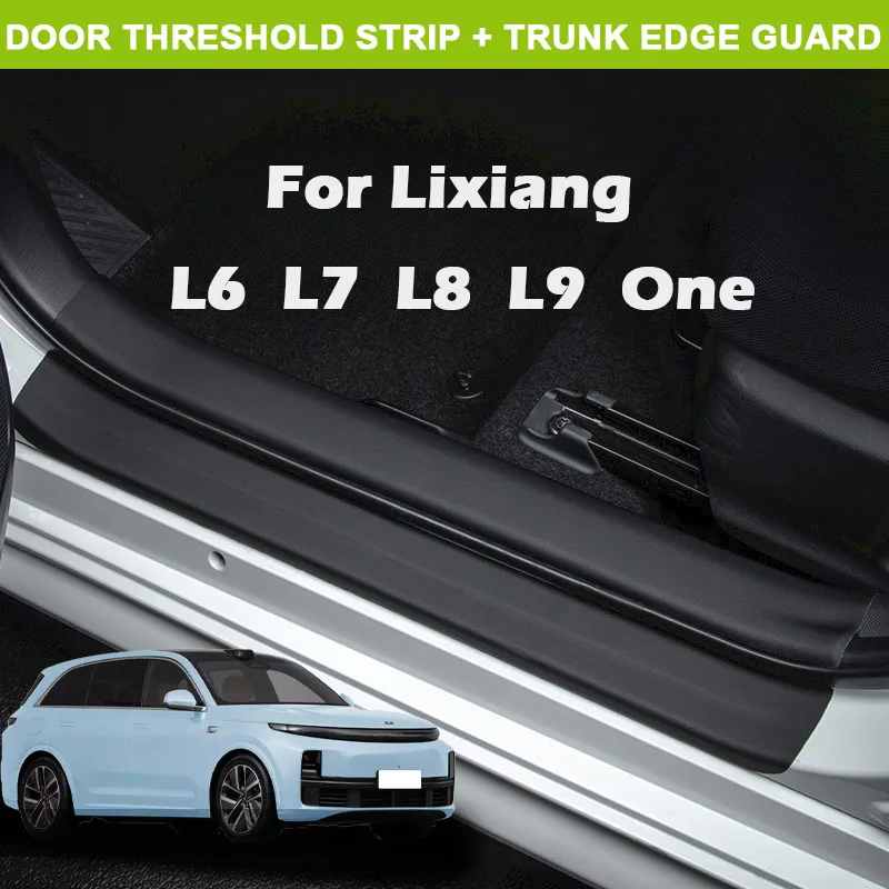 

Для LiXiang L6 L7 L8 L9 One 2025 защитная наклейка на порог автомобиля, защитная наклейка на дверь багажника, устойчивая к царапинам, аксессуары для Trampling Pad