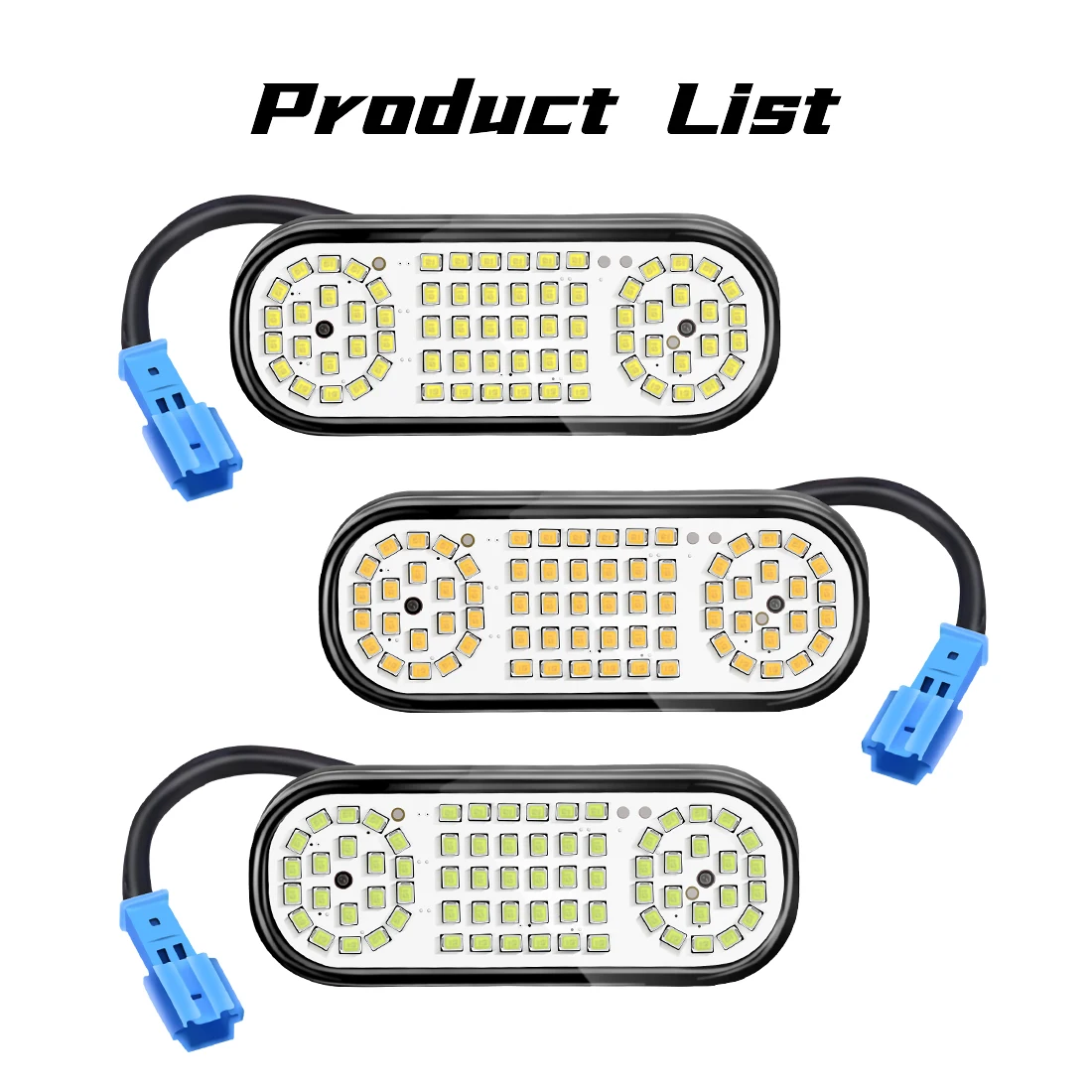 70 LED Car Rear Trunk Lights 3-Color For Tesla Model Y 2021 2022 2023 2024 Interior Luggage Connector Tail Boot Lamp Accessories