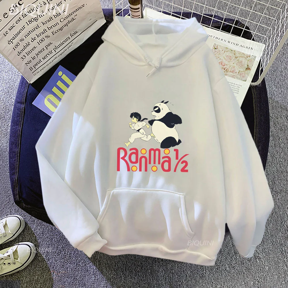 Ranma 12 Hoodies Winter Warm Long Sleeve Man Woman Fashion FunnyMen/women Casual Clothes Loose Fleece Pullovers Sweatshirts