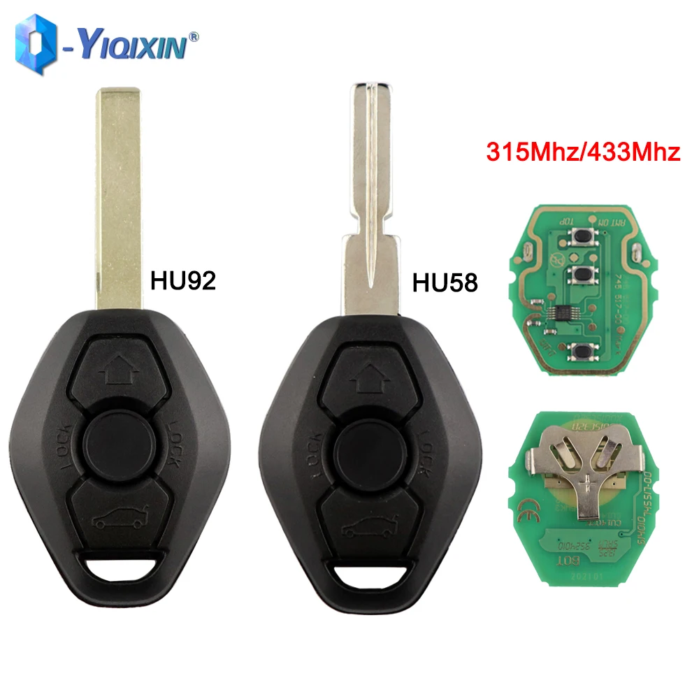 YIQIXIN EWS System 315/433Mhz Smart CONTROL Key Für BMW E81 E46 E39 E60 E61 E63 E38 E83 x3 X5 Z3 Z4 1 3 5 7 Serie 3 Tasten Fob