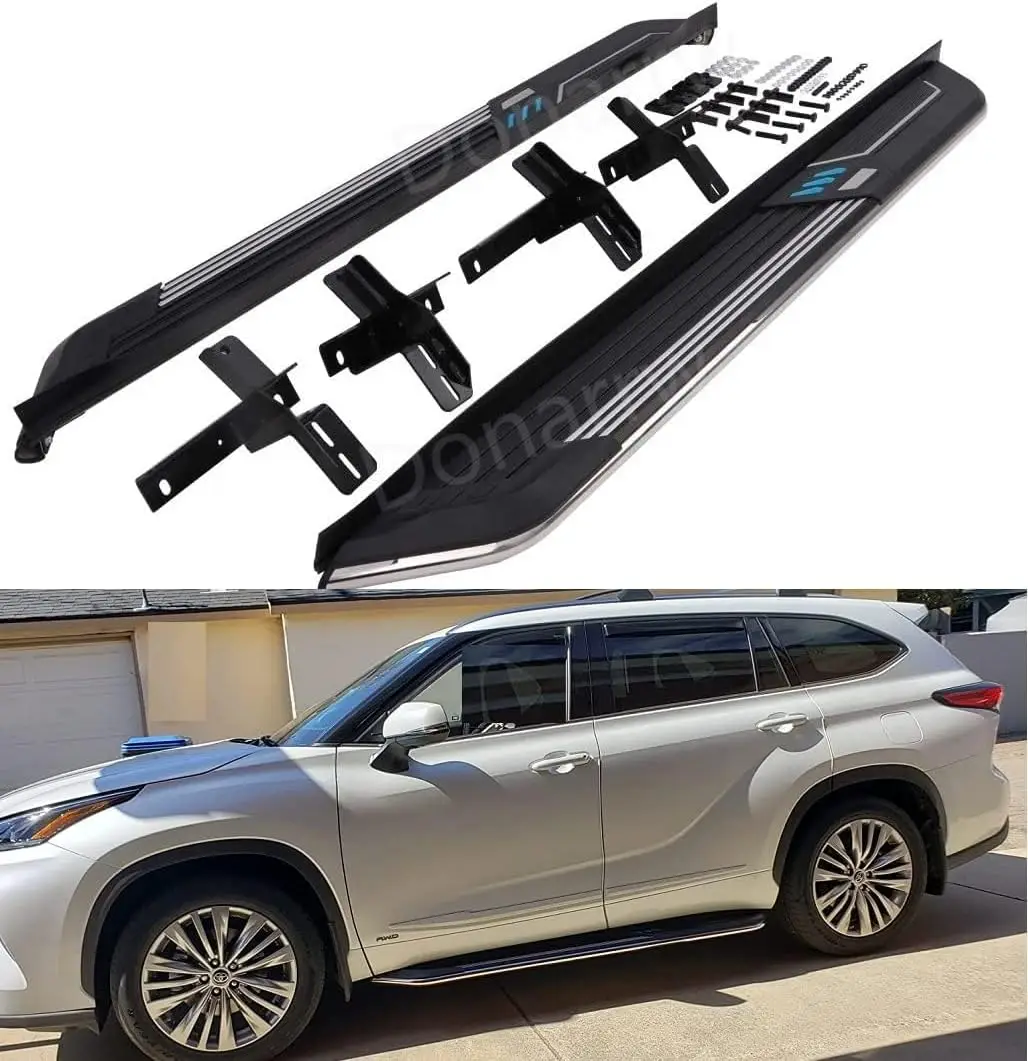 

5.5" Stainless Steel Step Bars for 2020-2024 2025 Toyota Highlander XU70 Running Boards Side Steps nerf bar Pedal Accessories
