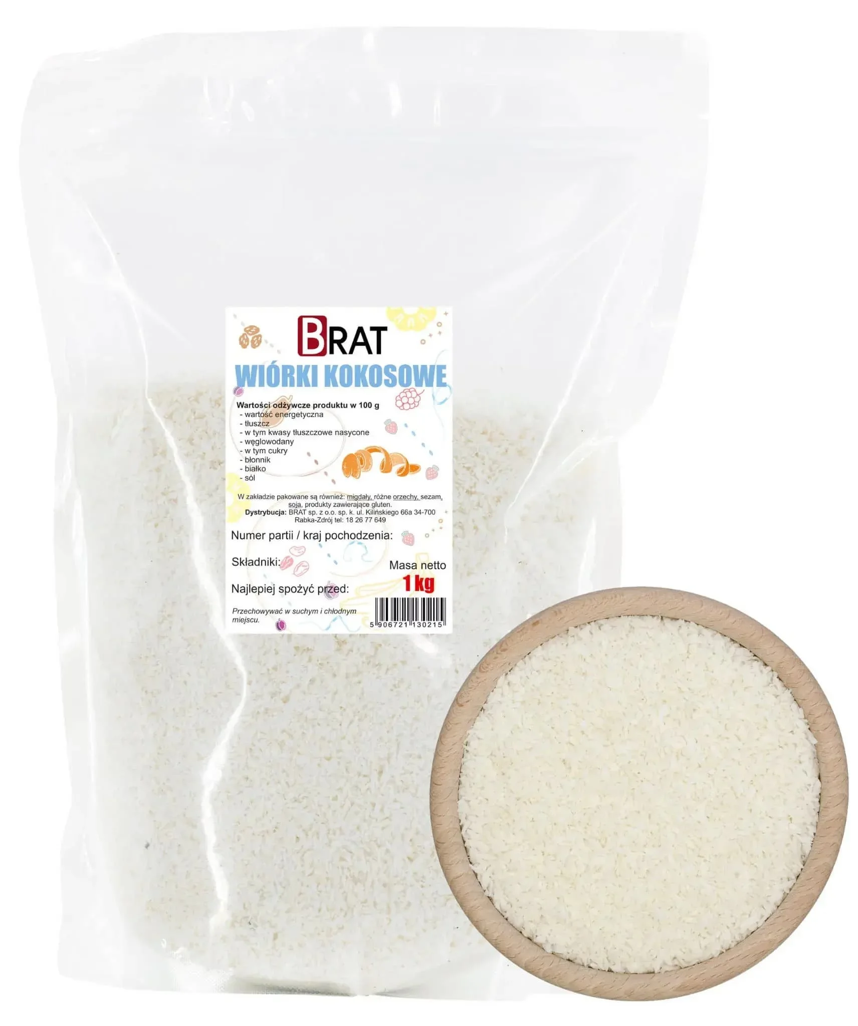 Wiórki kokosowe 1kg