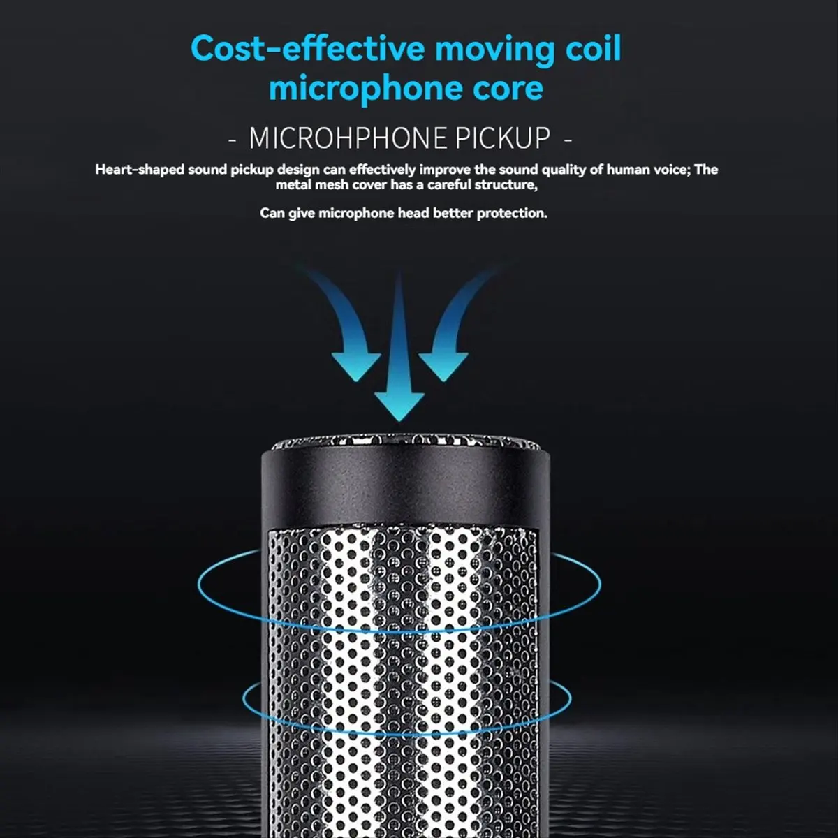 A10I Conference Interview Microphone Condenser Microphone Interview Recording Vlog Live Mic Super-Cardioid