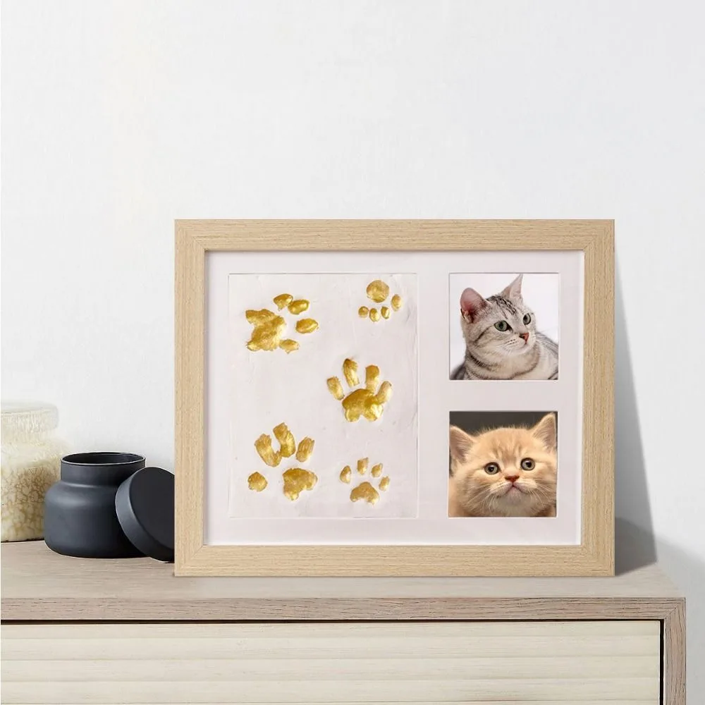 Horizontal Frame Non-Toxic DIY Keepsake Kit Safe Creative Handprint Kit Clay Mold Exquisite Footprint Frame Newborn Baby
