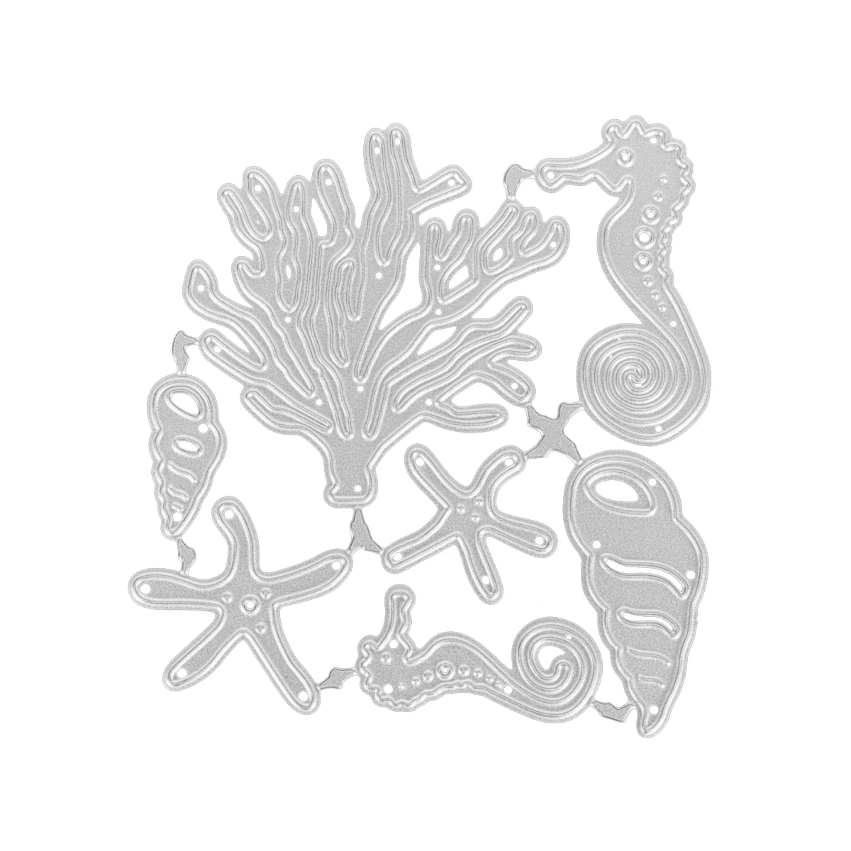 Seaweed seahorse shell Metal Cutting Dies Stencils For DIY Scrapbooking Decorative Embossing Handcraft Die Cutting Template Sea