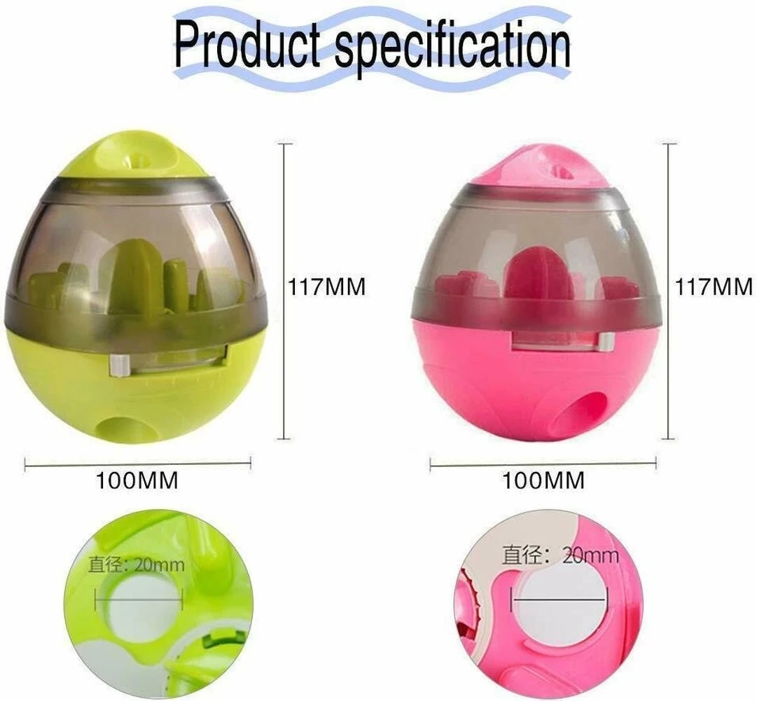 Dog Cat Slow Tumbler Feeder Toy