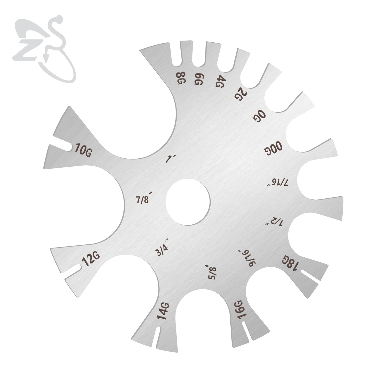 

ZS 1 Piece Stainless Steel Body Jewelry Piercings Profession Measure Tool Measurement Tools Wheel For Belly Ear Nose Piercings