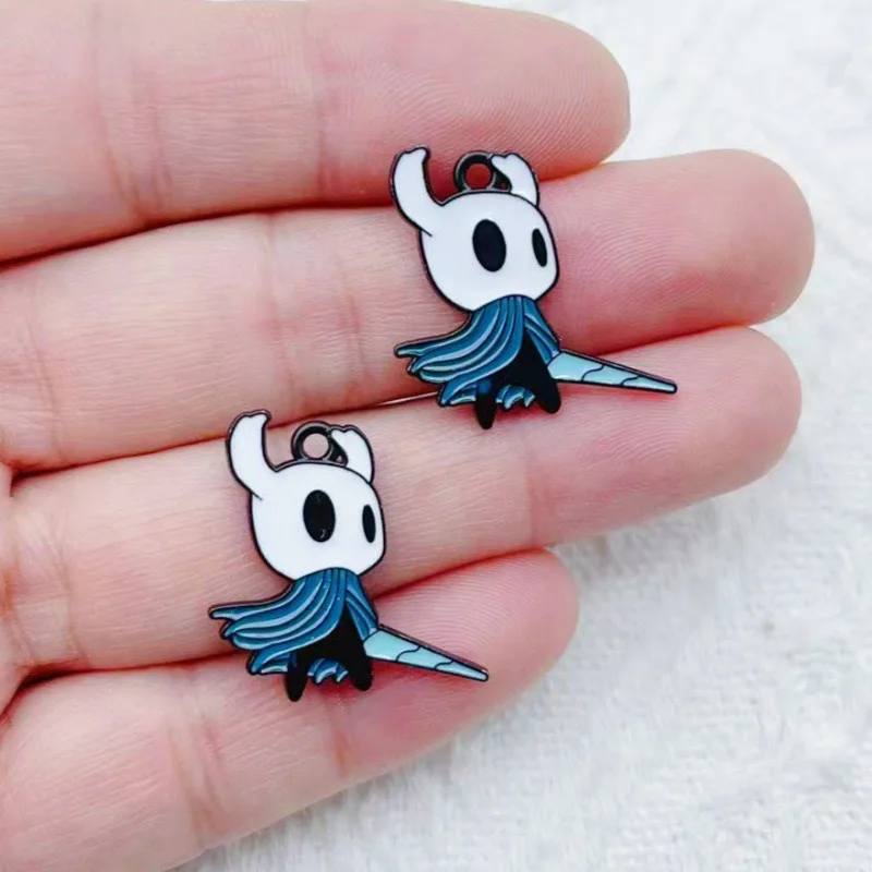 10pcs alloy drip oil cartoon accessory pendant DIY earrings keychain pendant - view 4