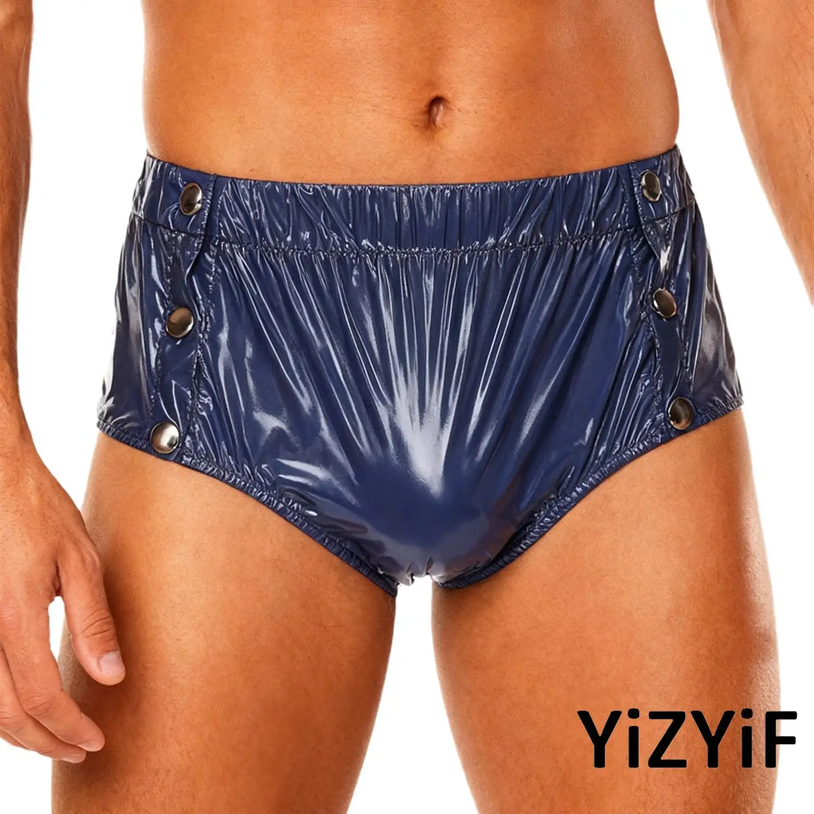 

Мужское водонепроницаемое нижнее белье для ухода за недержанием, боковая кнопка, моющийся адаптивный чехол для подгузника для пожилых пациентов