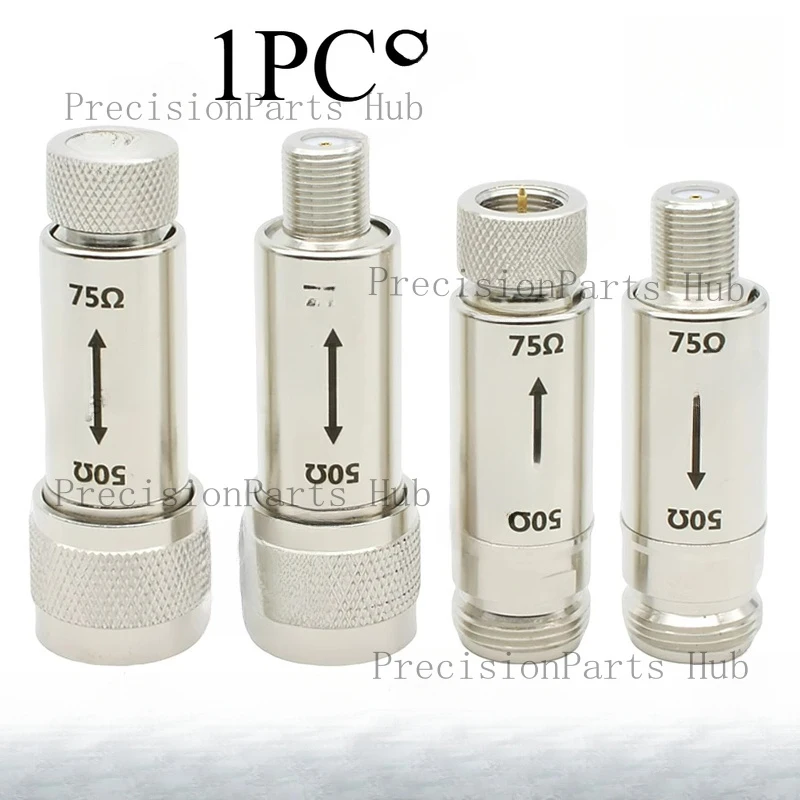 Impedance Converter, N-head To F-head, 50 Ohms To 75 Ohms, 75 Ohms To 50 Ohms